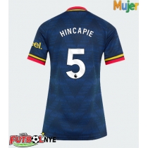 Camiseta Arsenal Piero Hincapie #5 Visitante Equipación para mujer 2026-27 manga corta